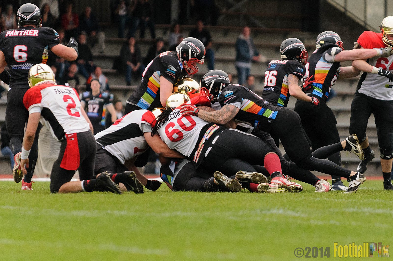 Düsseldorf Panther vs. Köln Falcons - 26.04.2014 GFL Nord: Düsseldorf Panther vs. Köln Falcons (25:27)
