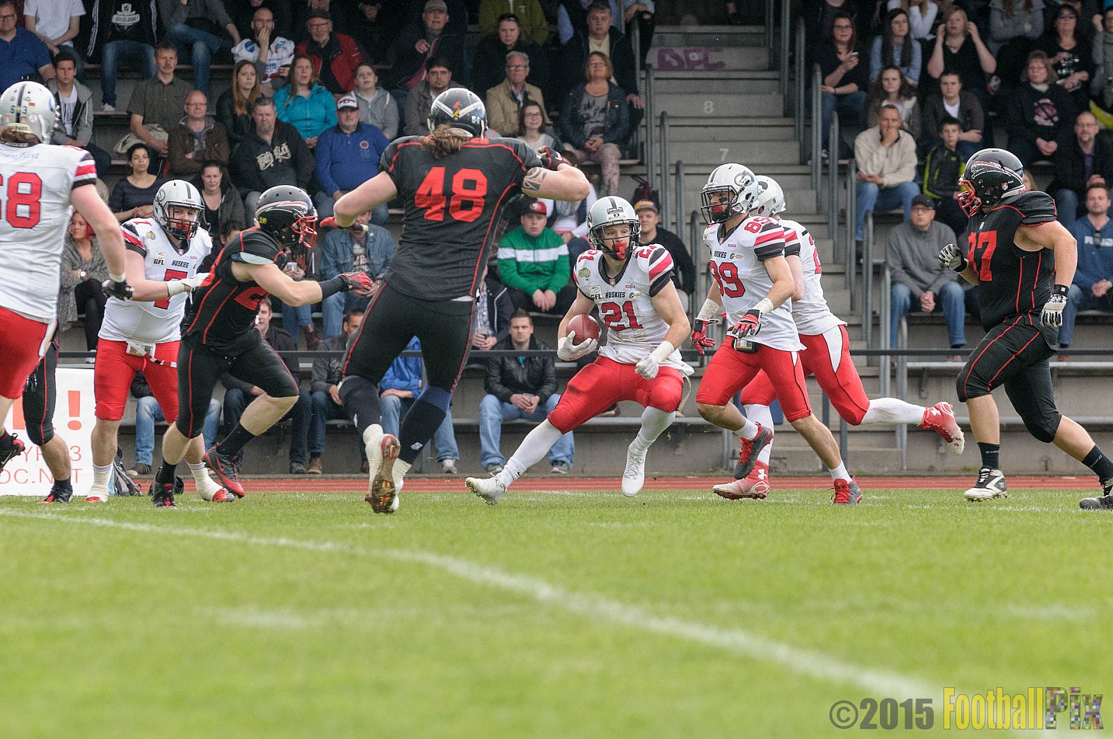 Düsseldorf Panther vs. Hamburg Huskies - 09.05.2015 GFL Nord: Düsseldorf Panther vs. Hamburg Huskies (10:27)