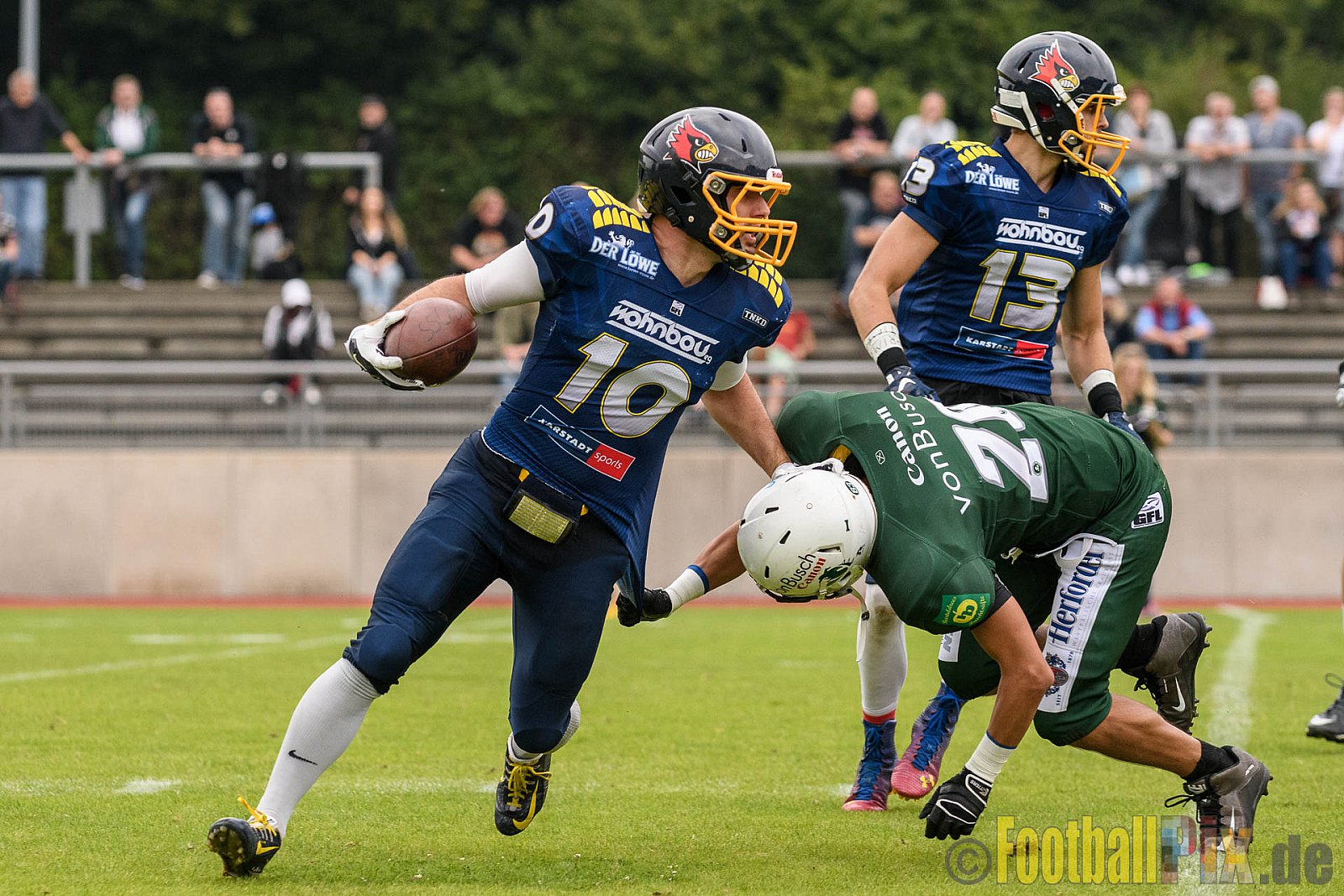Essen Assindia Cardinals vs. Bielefeld Bulldogs - 13.08.2016 GFL2: Essen Assindia Cardinals vs. Bielefeld Bulldogs (49:6)