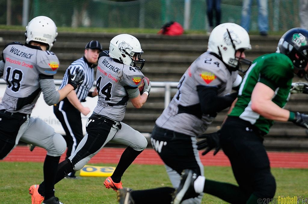 		Rheine Raptors vs. Mnchengladbach Wolfpack  - 13.04.2013 Rheine Raptors vs. Mönchengladbach Wolfpack (20:20) 