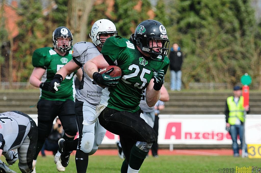 		Rheine Raptors vs. Mnchengladbach Wolfpack  - 13.04.2013 Rheine Raptors vs. Mönchengladbach Wolfpack (20:20) 