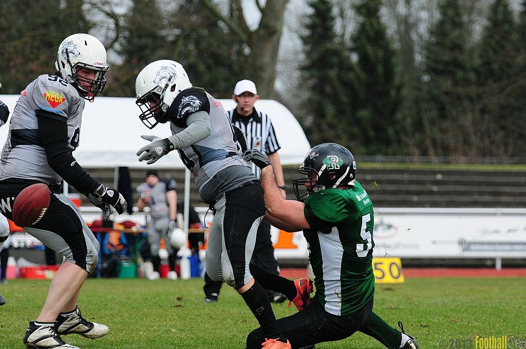 		Rheine Raptors vs. Mnchengladbach Wolfpack  - 13.04.2013 Rheine Raptors vs. Mönchengladbach Wolfpack (20:20) 