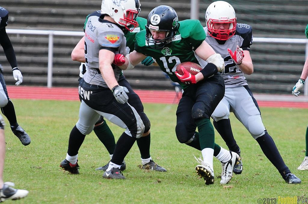		Rheine Raptors vs. Mnchengladbach Wolfpack  - 13.04.2013 Rheine Raptors vs. Mönchengladbach Wolfpack (20:20) 