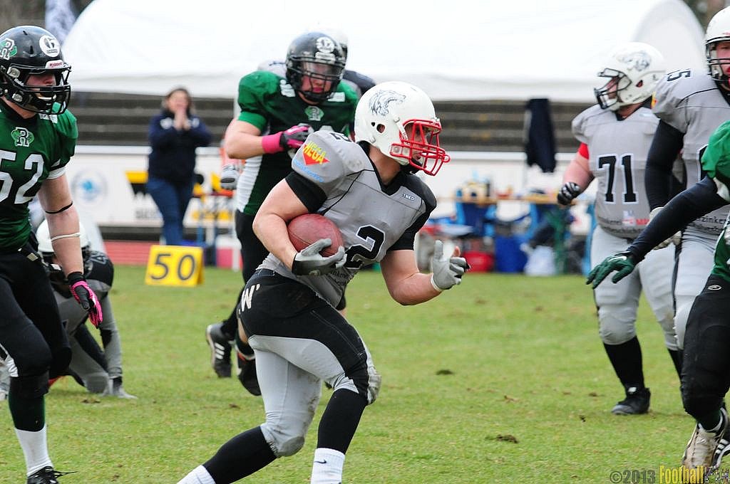 		Rheine Raptors vs. Mnchengladbach Wolfpack  - 13.04.2013 Rheine Raptors vs. Mönchengladbach Wolfpack (20:20) 