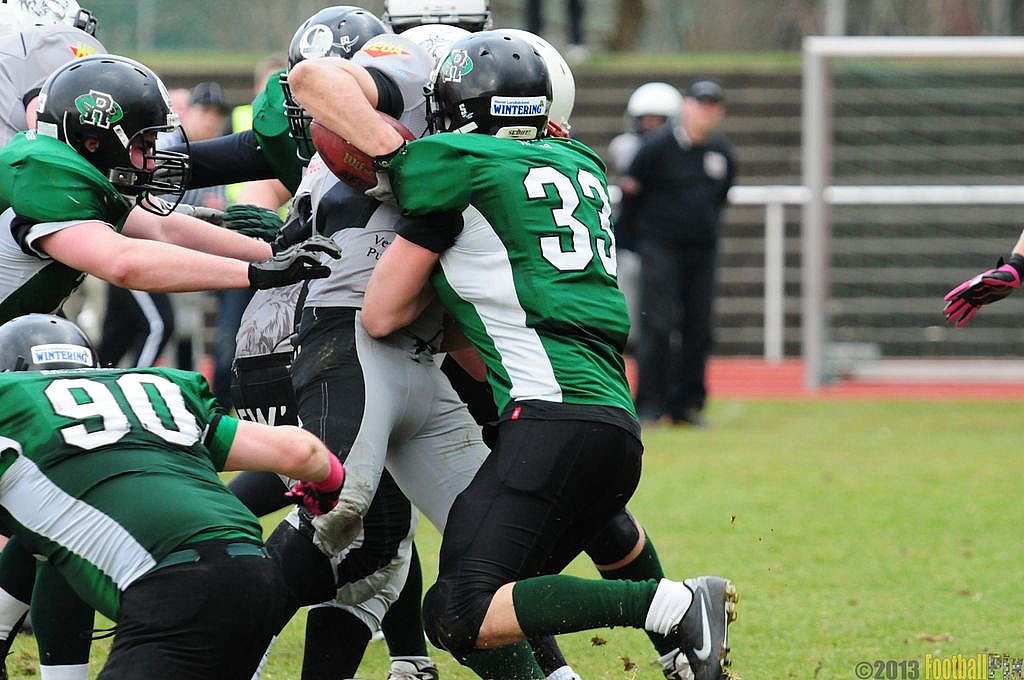 		Rheine Raptors vs. Mnchengladbach Wolfpack  - 13.04.2013 Rheine Raptors vs. Mönchengladbach Wolfpack (20:20) 
