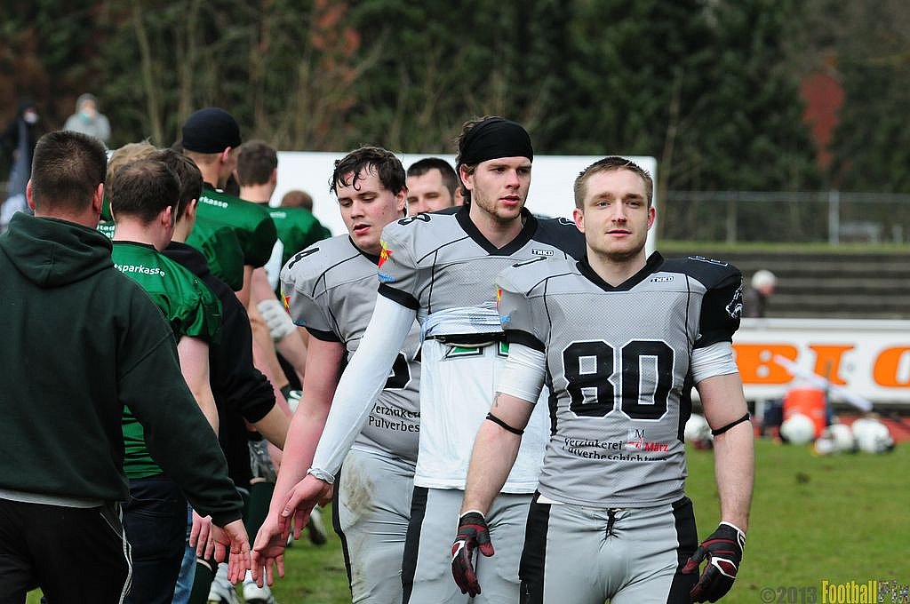 		Rheine Raptors vs. Mnchengladbach Wolfpack  - 13.04.2013 Rheine Raptors vs. Mönchengladbach Wolfpack (20:20) 