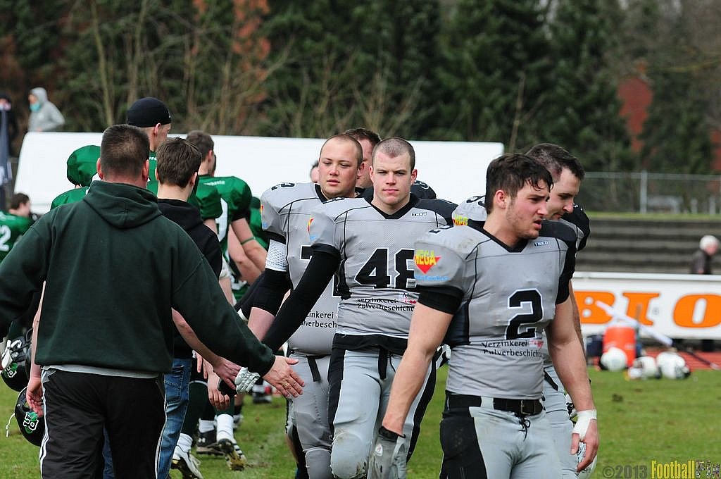 		Rheine Raptors vs. Mnchengladbach Wolfpack  - 13.04.2013 Rheine Raptors vs. Mönchengladbach Wolfpack (20:20) 