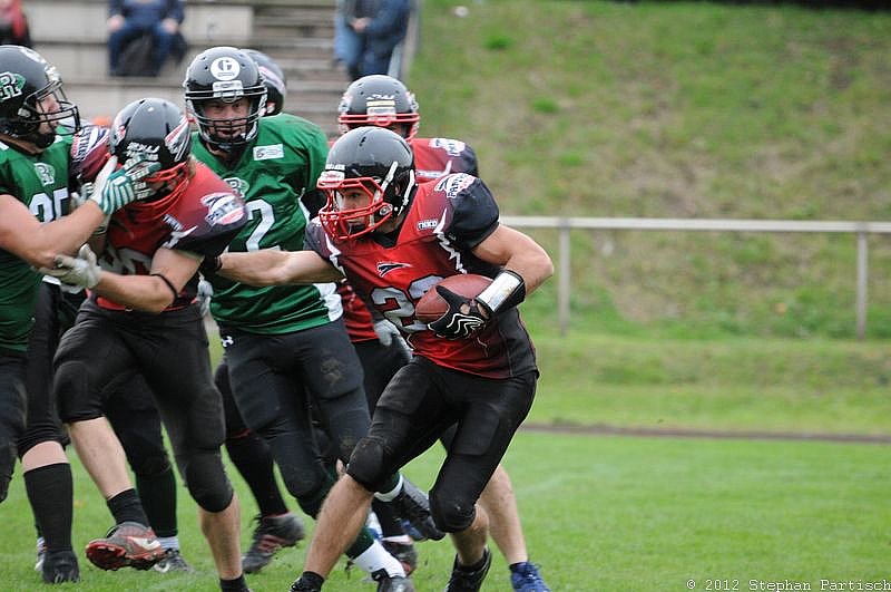 Rheine Raptors vs. Dsseldorf Panther II - 14.10.2012 Relegationsspiel: Rheine Raptors vs. Düsseldorf Panther II (32:41)