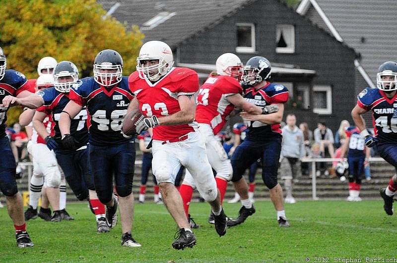 Gelsenkirchen Devils vs Recklinghausen Chargers - 20.10.2012 Gelsenkirchen Devils vs. Recklinghausen Chargers (27:7) 