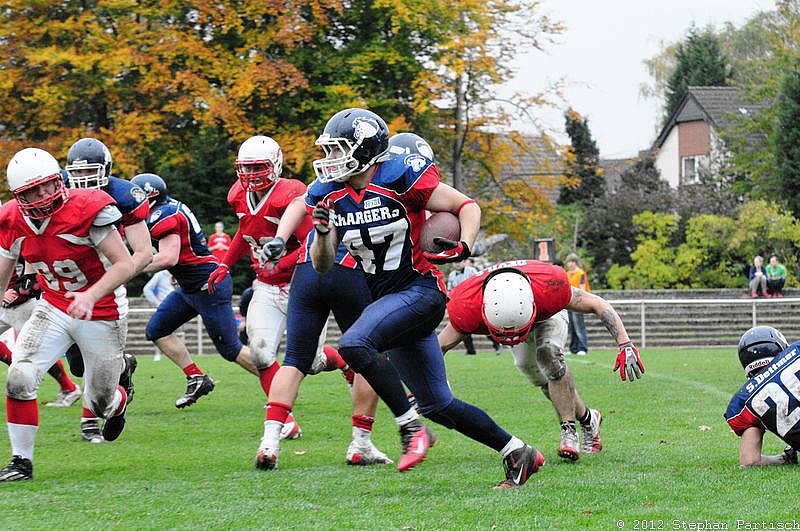 Gelsenkirchen Devils vs Recklinghausen Chargers - 20.10.2012 Gelsenkirchen Devils vs. Recklinghausen Chargers (27:7) 