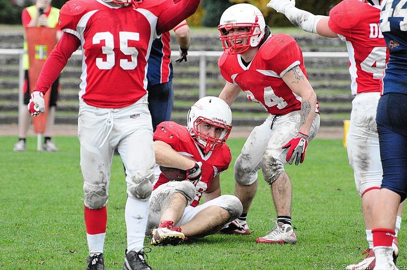 Gelsenkirchen Devils vs Recklinghausen Chargers - 20.10.2012 Gelsenkirchen Devils vs. Recklinghausen Chargers (27:7) 