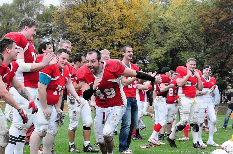 Gelsenkirchen Devils vs Recklinghausen Chargers - 20.10.2012 Gelsenkirchen Devils vs. Recklinghausen Chargers (27:7) 