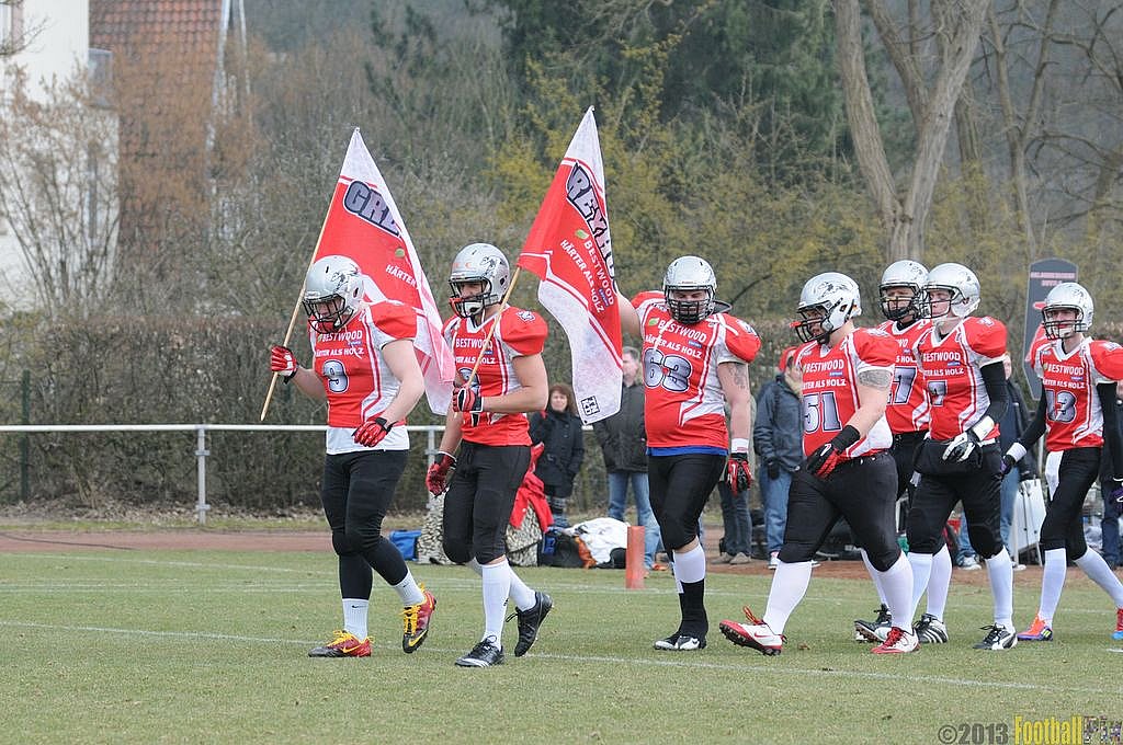 Vorbereitungsspiel Saison 2013, Wupper Bowl - 30.03.2013 Off-Season Game: "Wupper Bowl 2013" 