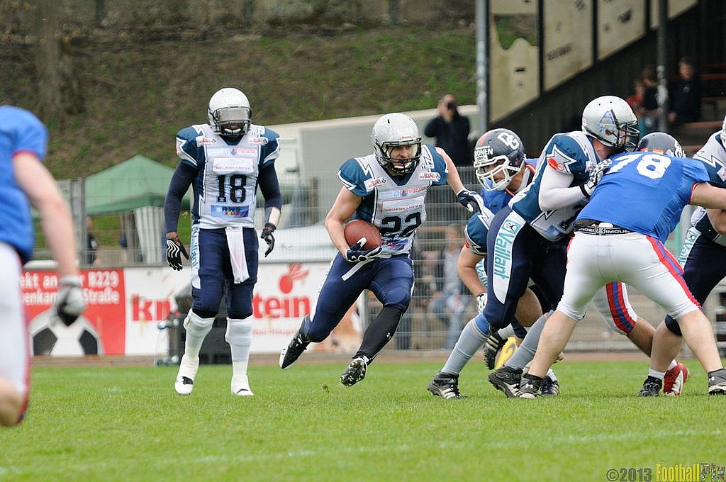 Remscheid Amboss vs. Dortmund Giants  - 21.04.2013 Remscheid Amboss vs. Dortmund Giants (13:9) 