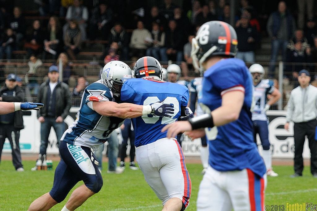 Remscheid Amboss vs. Dortmund Giants  - 21.04.2013 Remscheid Amboss vs. Dortmund Giants (13:9) 