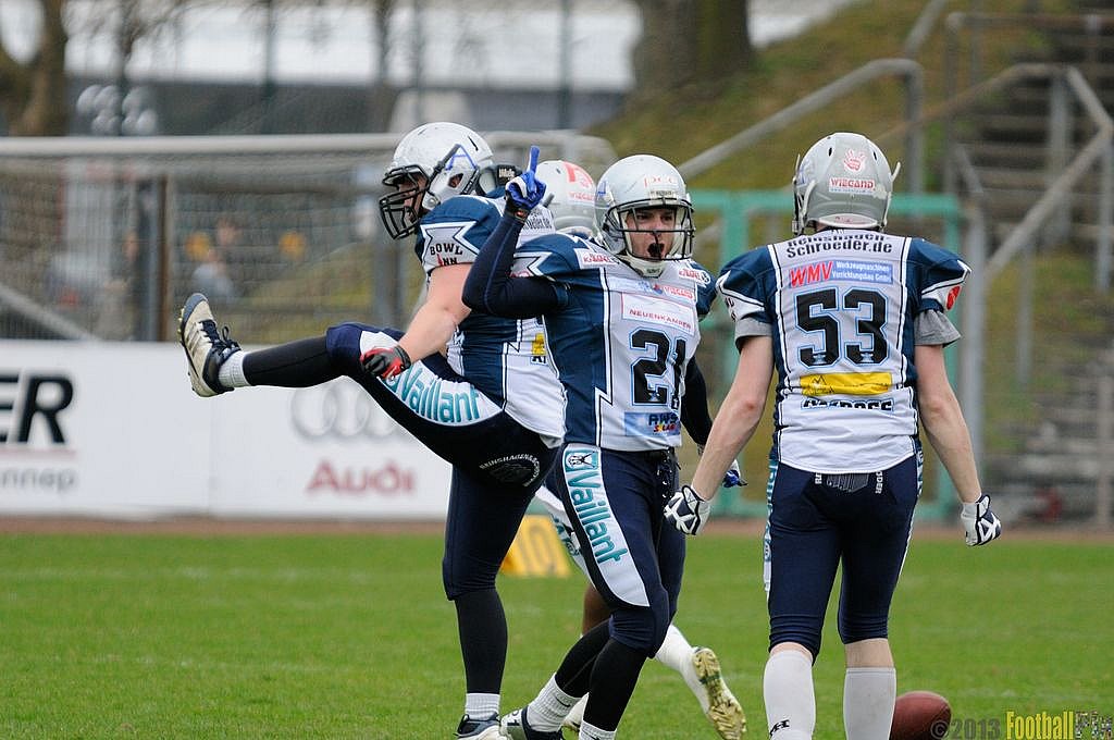 Remscheid Amboss vs. Dortmund Giants  - 21.04.2013 Remscheid Amboss vs. Dortmund Giants (13:9) 
