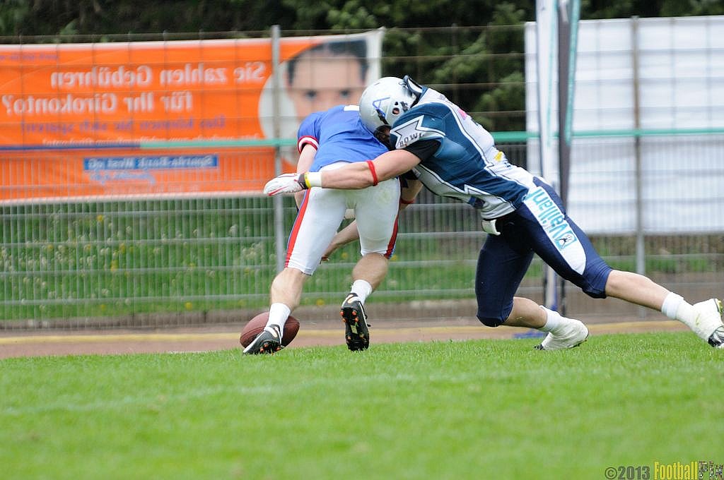 Remscheid Amboss vs. Dortmund Giants  - 21.04.2013 Remscheid Amboss vs. Dortmund Giants (13:9) 