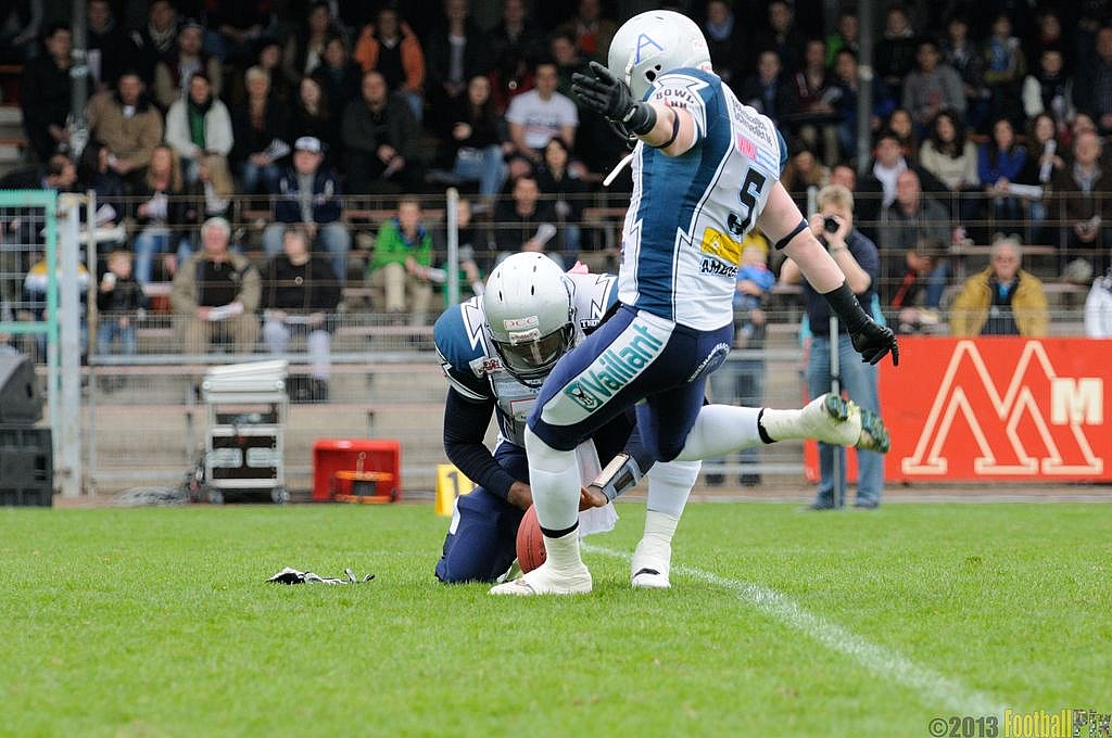 Remscheid Amboss vs. Dortmund Giants  - 21.04.2013 Remscheid Amboss vs. Dortmund Giants (13:9) 