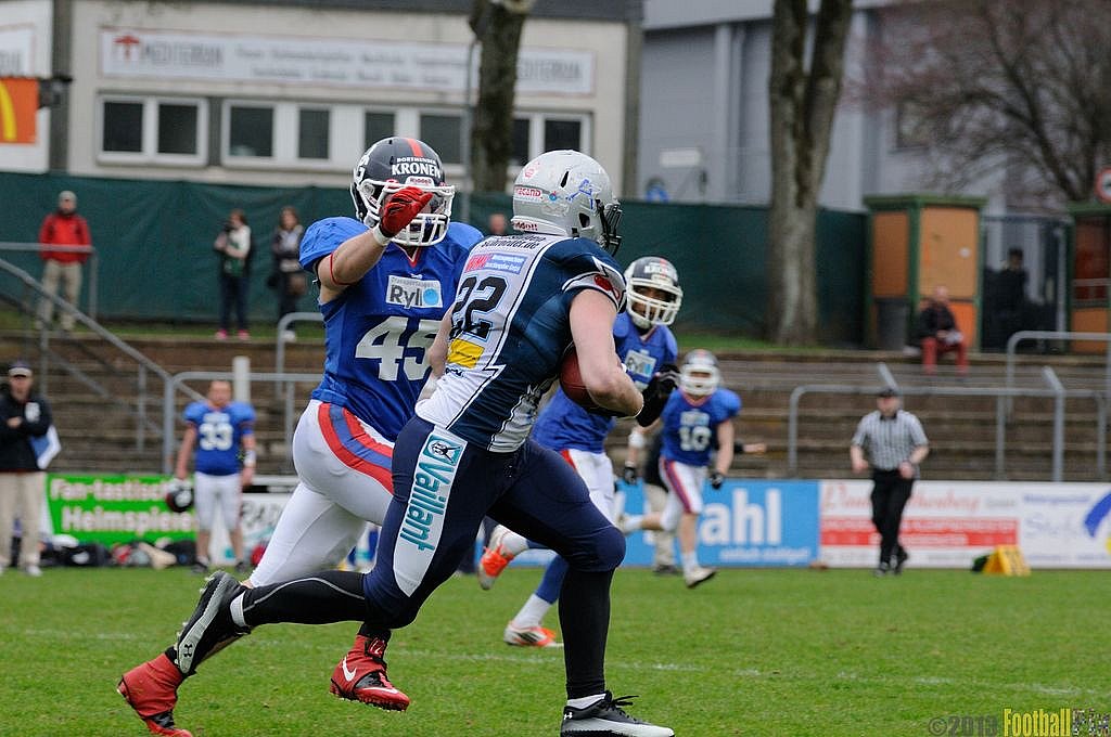 Remscheid Amboss vs. Dortmund Giants  - 21.04.2013 Remscheid Amboss vs. Dortmund Giants (13:9) 