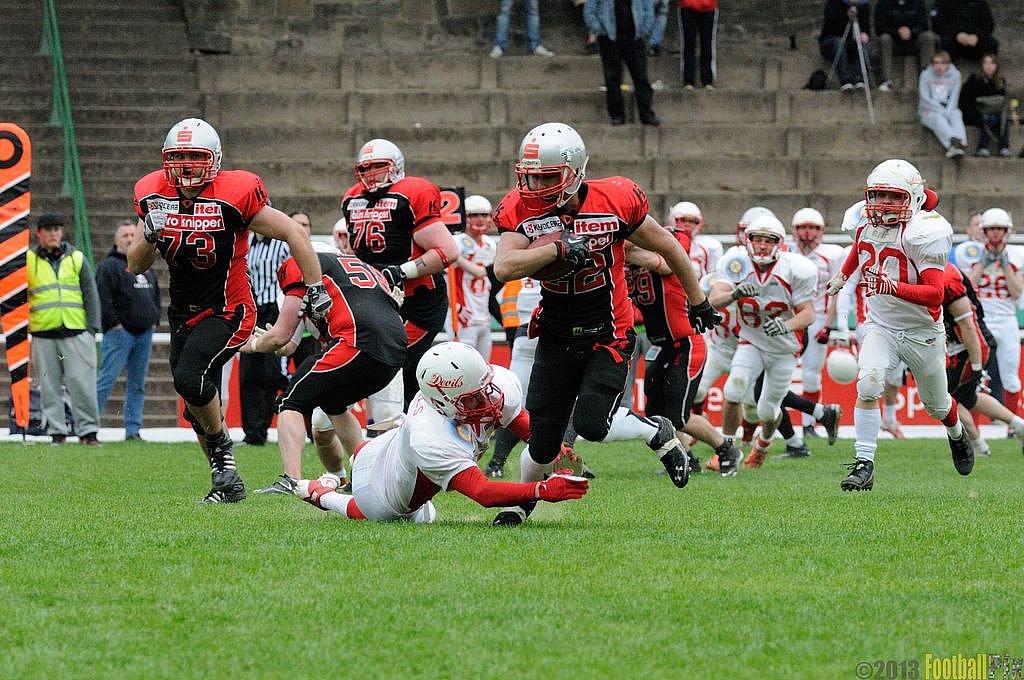 Solingen Paladins vs. Gelsenkirchen Devils  - 28.04.2013 Solingen Paladins vs. Gelsenkirchen Devils (27:14) 
