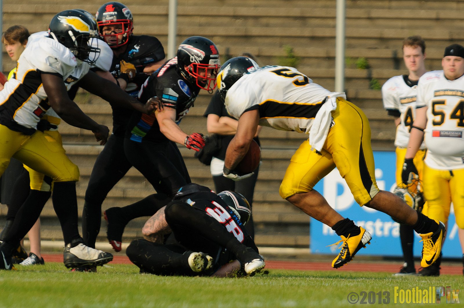 Düsseldorf Panther	vs. Berlin Adler  - 08.06.2013 GFL Nord: Düsseldorf Panther vs. Berlin Adler (10:27)