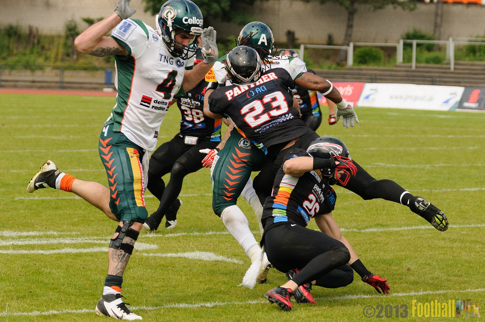 Düsseldorf Panther vs. Kiel Baltic Hurricanes - 30.06.2013 GFL Nord: Düsseldorf Panther vs. Kiel Baltic Hurricanes (10:47) 