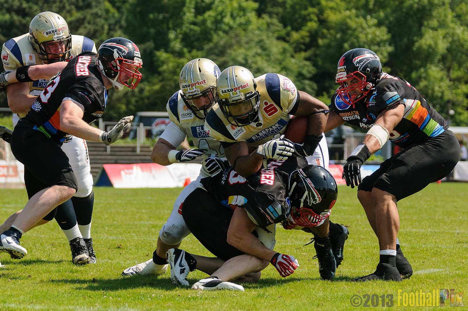 Düsseldorf Panther vs. Dresden Monarchs - 07.07.2013 GFL Nord: Düsseldorf Panther vs. Dresden Monarchs (14:42) 