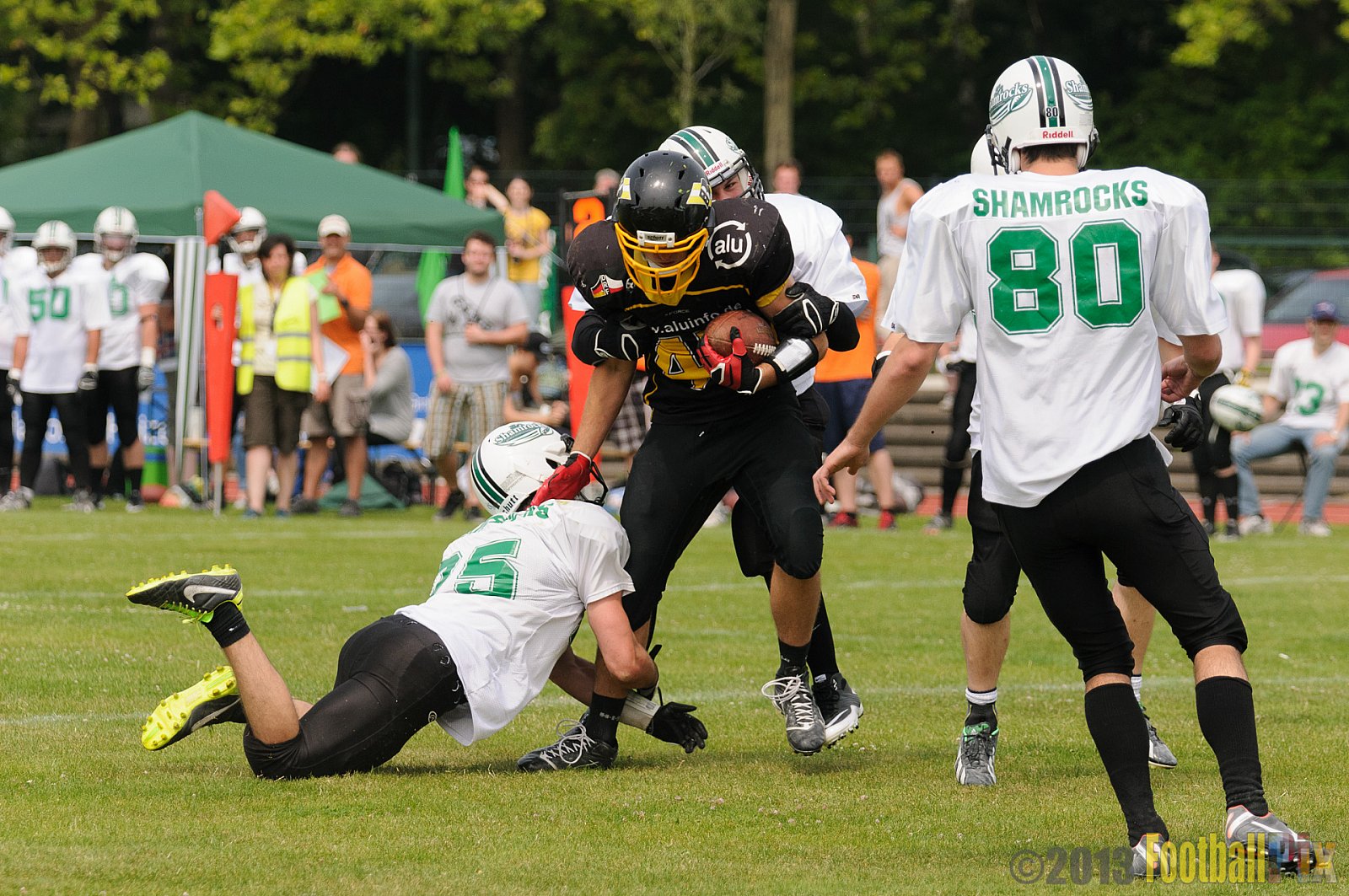 Düsseldorf Bulldozer vs. Mülheim Shamrocks - 14.07.2013 Düsseldorf Bulldozer vs. Mülheim Shamrocks (34:0) 