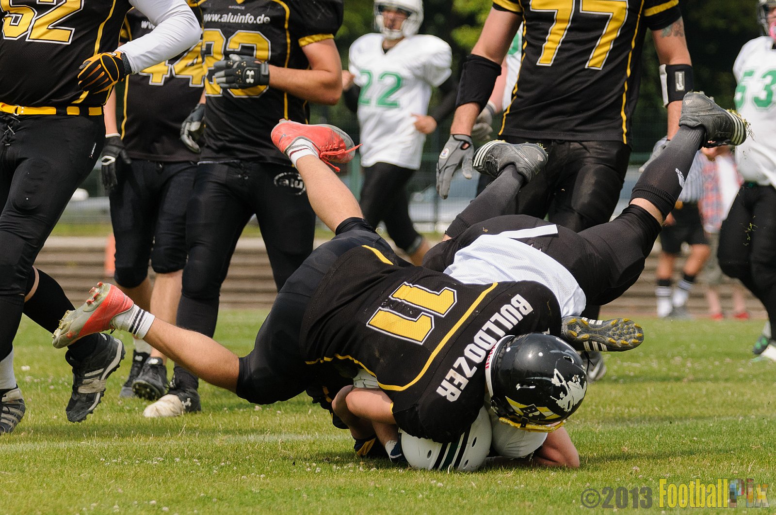 Düsseldorf Bulldozer vs. Mülheim Shamrocks - 14.07.2013 Düsseldorf Bulldozer vs. Mülheim Shamrocks (34:0) 