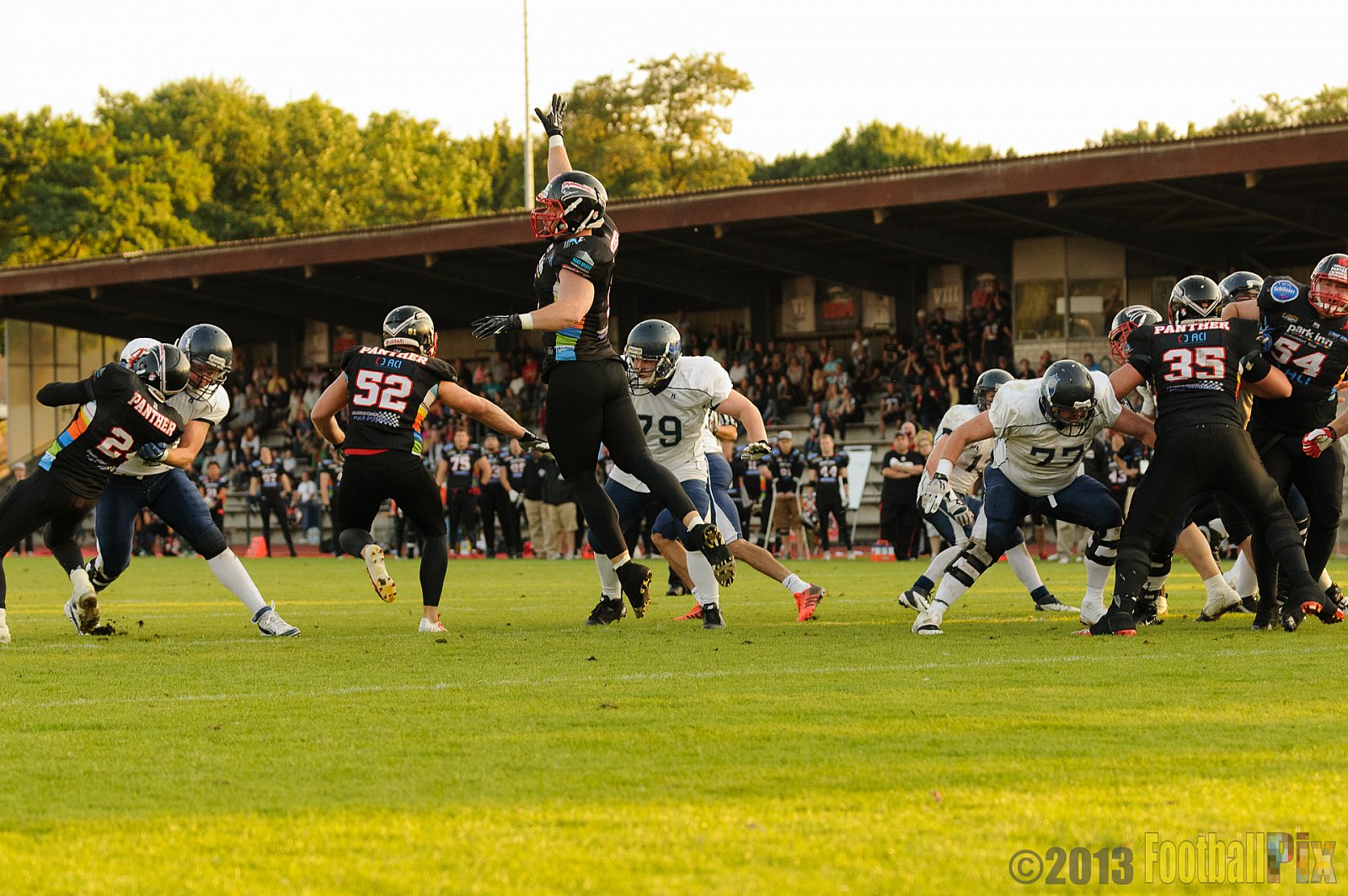 Düsseldorf Panther vs. Hamburg Blue Devils - 10.08.2013 GFL Nord: Düsseldorf Panther vs. Hamburg Blue Devils (28:9) 