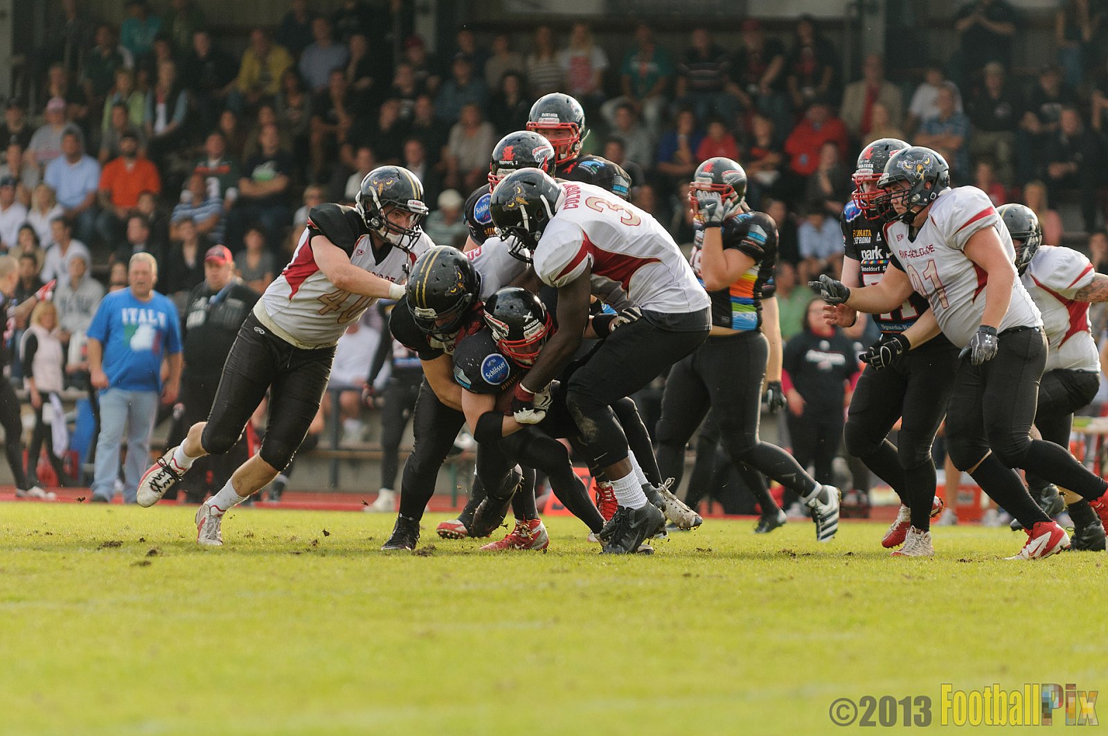 Düsseldorf Panther vs. Cologne Falcons - 31.08.2013 GFL Nord: Düsseldorf Panther vs. Cologne Falcons (28:21) 