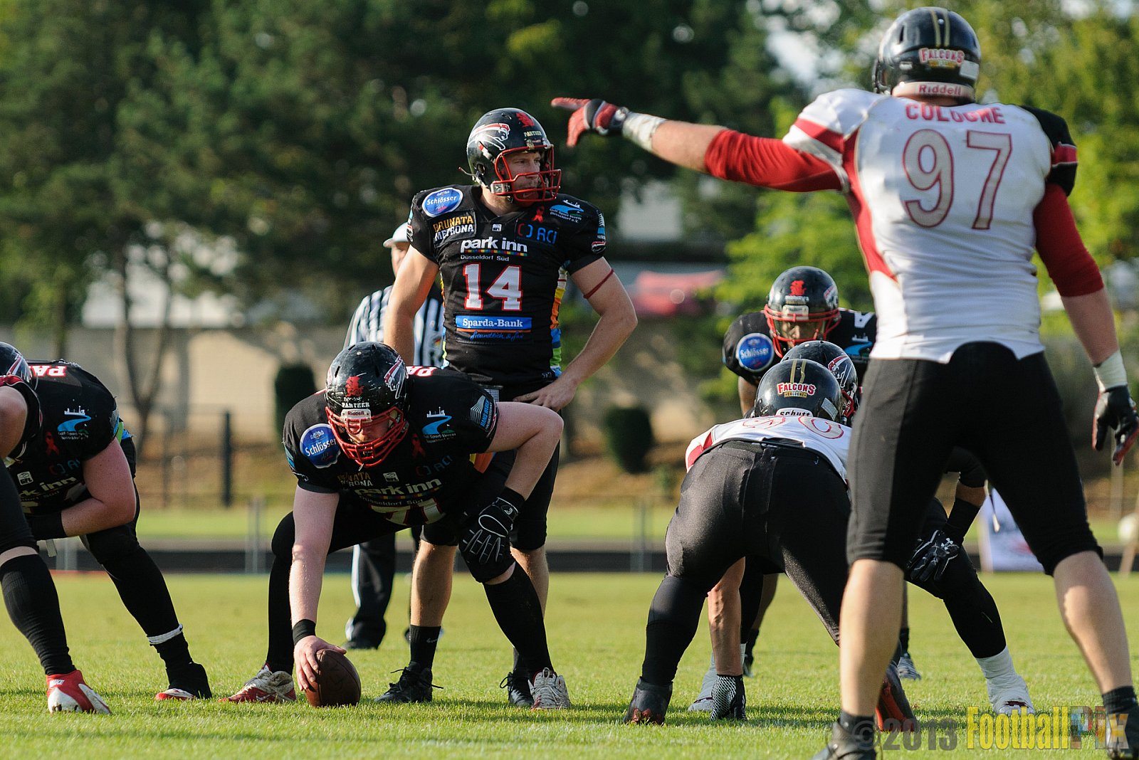 Düsseldorf Panther vs. Cologne Falcons - 31.08.2013 GFL Nord: Düsseldorf Panther vs. Cologne Falcons (28:21) 