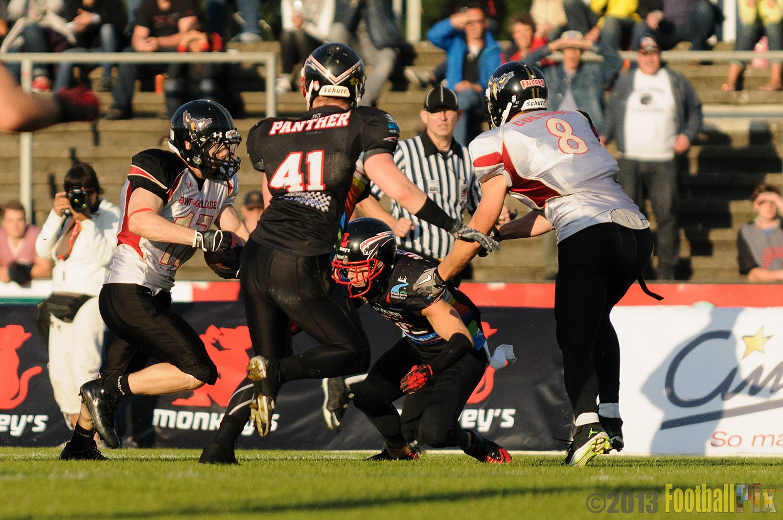 Düsseldorf Panther vs. Cologne Falcons - 31.08.2013 GFL Nord: Düsseldorf Panther vs. Cologne Falcons (28:21) 