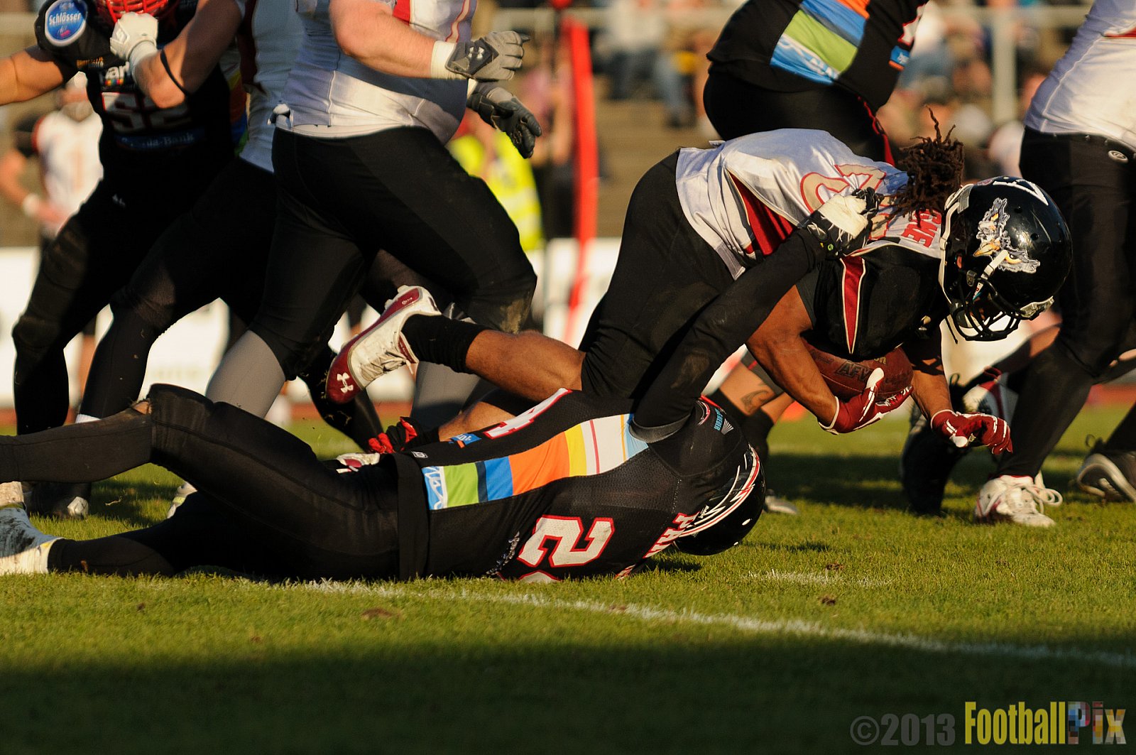 Düsseldorf Panther vs. Cologne Falcons - 31.08.2013 GFL Nord: Düsseldorf Panther vs. Cologne Falcons (28:21) 
