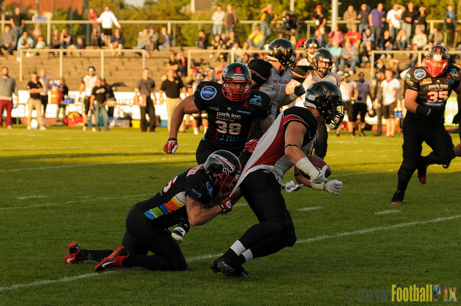 Düsseldorf Panther vs. Cologne Falcons - 31.08.2013 GFL Nord: Düsseldorf Panther vs. Cologne Falcons (28:21) 
