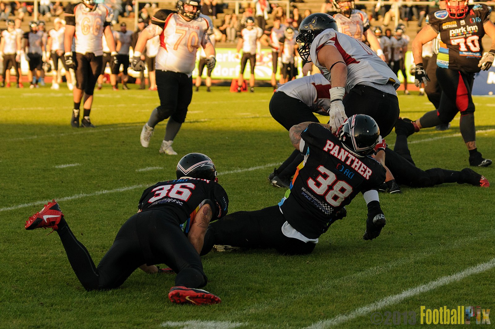 Düsseldorf Panther vs. Cologne Falcons - 31.08.2013 GFL Nord: Düsseldorf Panther vs. Cologne Falcons (28:21) 