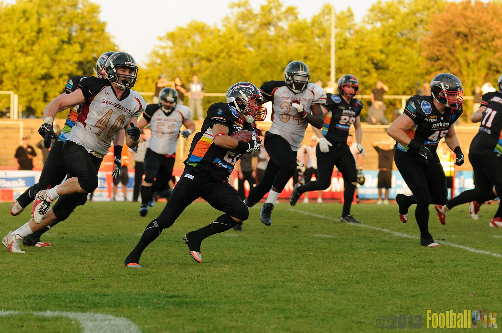 Düsseldorf Panther vs. Cologne Falcons - 31.08.2013 GFL Nord: Düsseldorf Panther vs. Cologne Falcons (28:21) 