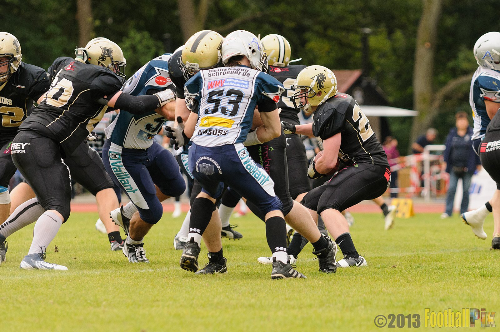  Remscheid Amboss vs. Paderborn Dolphins  - 15.09.2013 Remscheid Amboss vs. Paderborn Dolphins (22:7) 