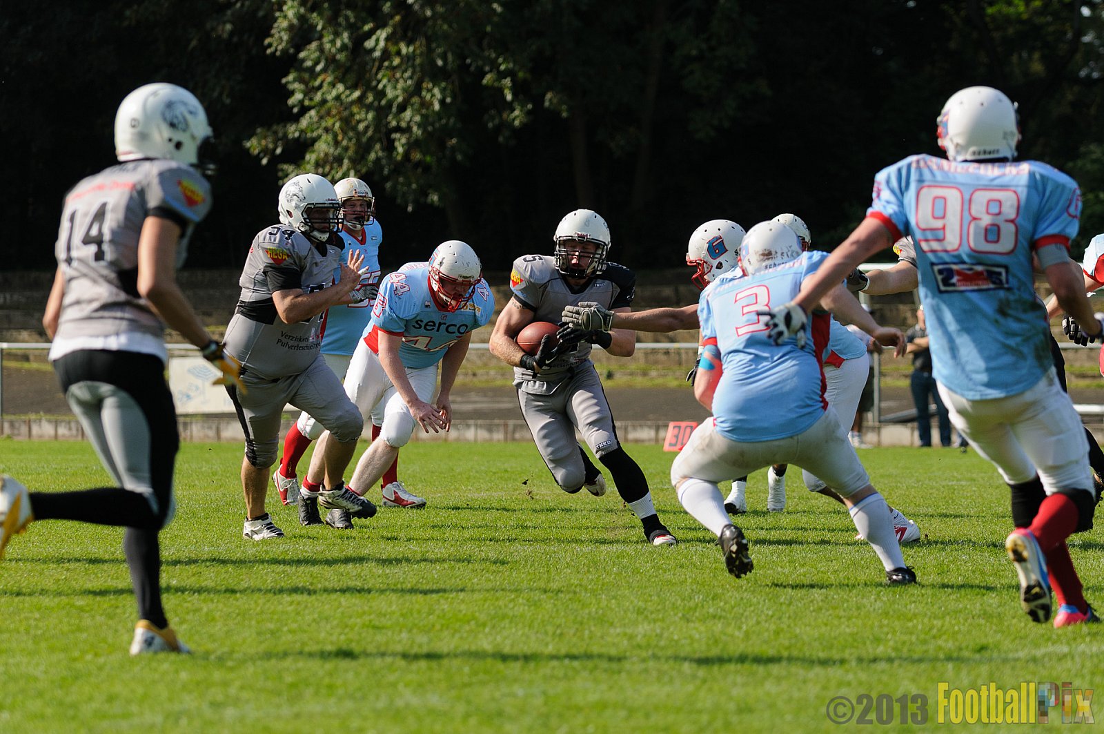 Mönchengladbach Wolfpack vs. Bonn Gamecocks II - 28.09.2013 Mönchengladbach Wolfpack vs. Bonn Gamecocks II (50:0) 