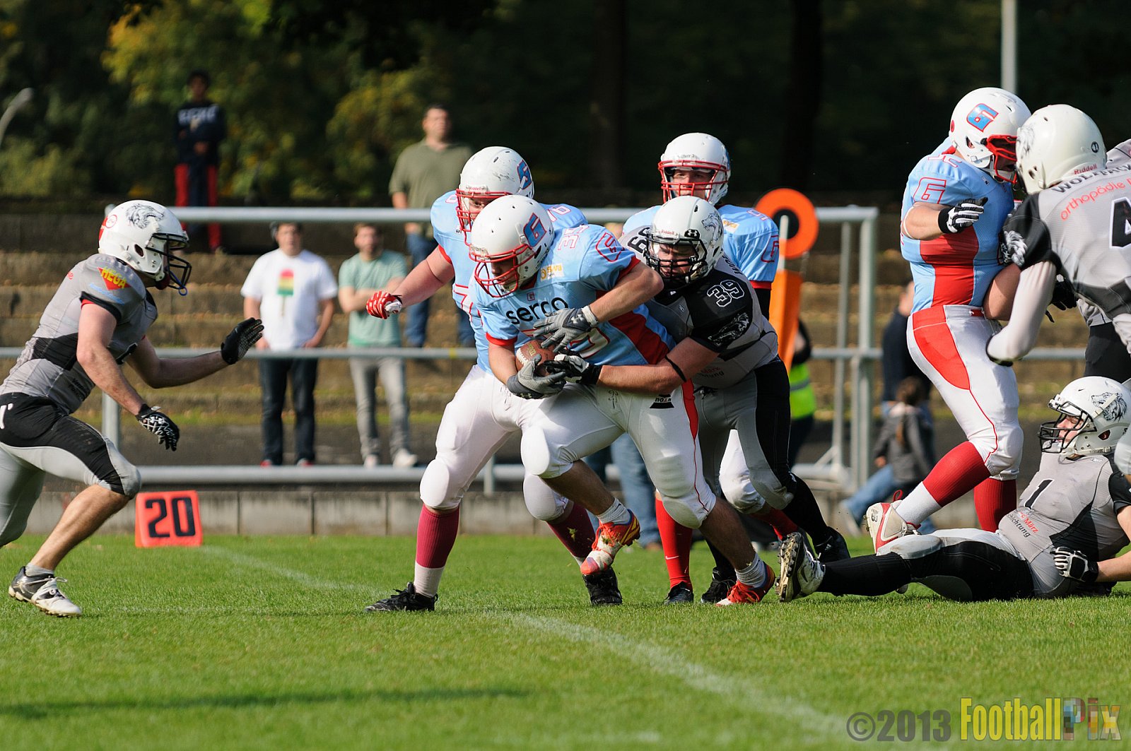 Mönchengladbach Wolfpack vs. Bonn Gamecocks II - 28.09.2013 Mönchengladbach Wolfpack vs. Bonn Gamecocks II (50:0) 