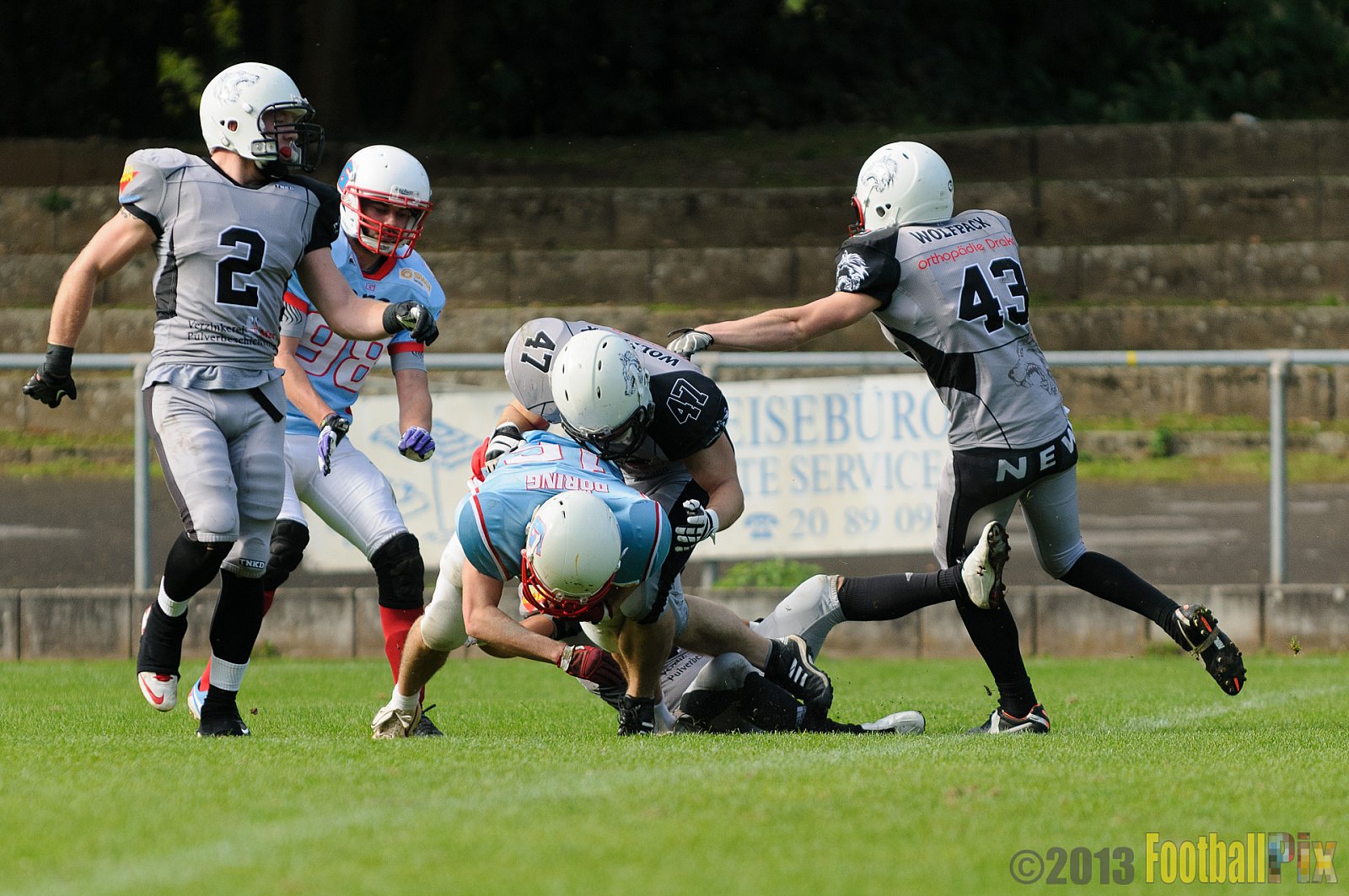 Mönchengladbach Wolfpack vs. Bonn Gamecocks II - 28.09.2013 Mönchengladbach Wolfpack vs. Bonn Gamecocks II (50:0) 