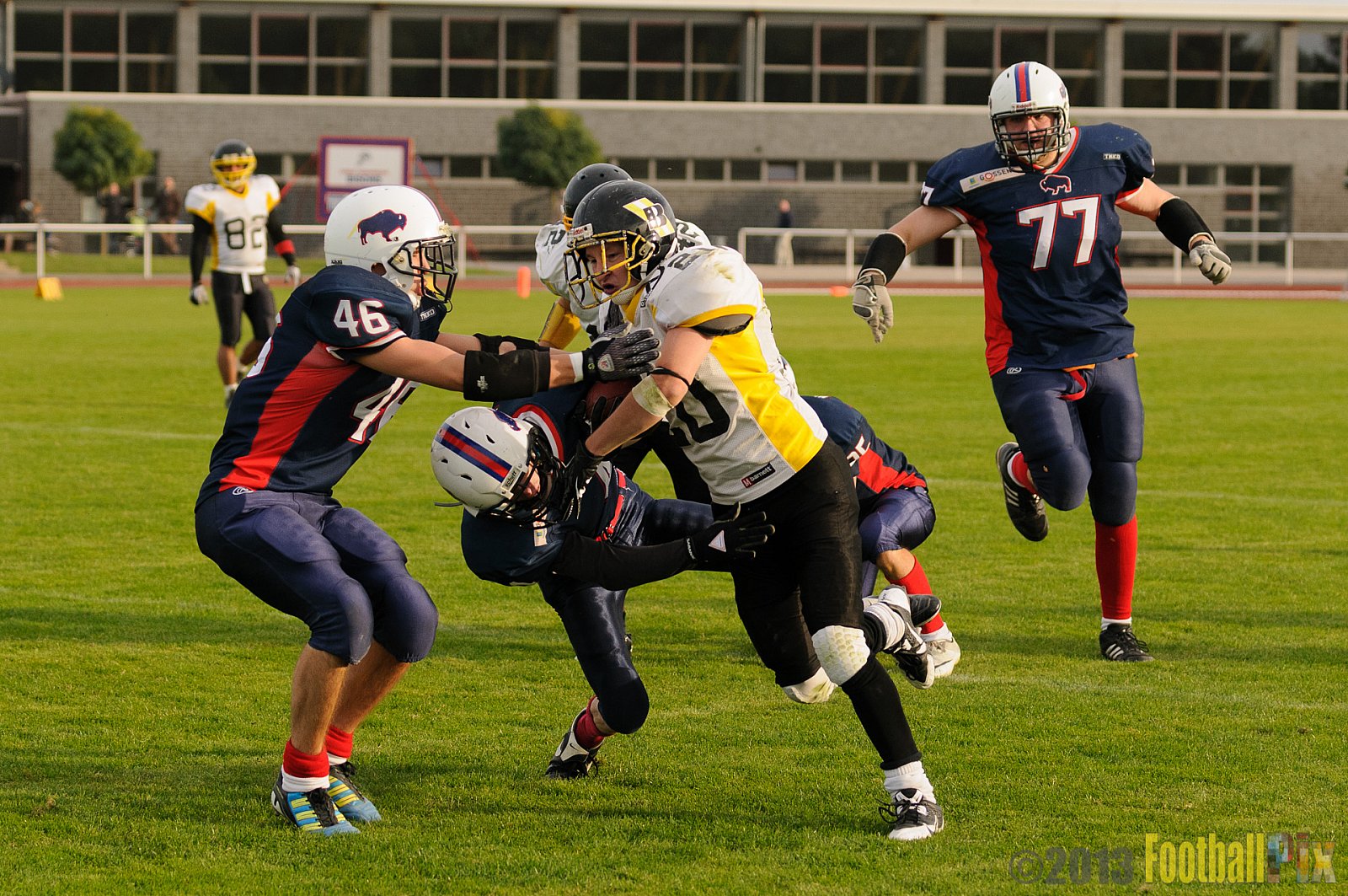 Kreis Heinsberg Bisons vs. Düsseldorf Bulldozer - 03.10.2013 Kreis Heinsberg Bisons vs. Düsseldorf Bulldozer (6:36) 