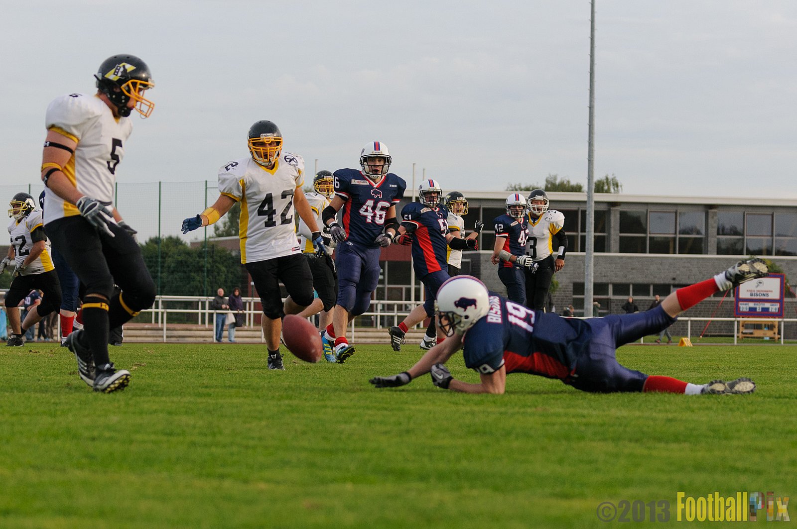 Kreis Heinsberg Bisons vs. Düsseldorf Bulldozer - 03.10.2013 Kreis Heinsberg Bisons vs. Düsseldorf Bulldozer (6:36) 