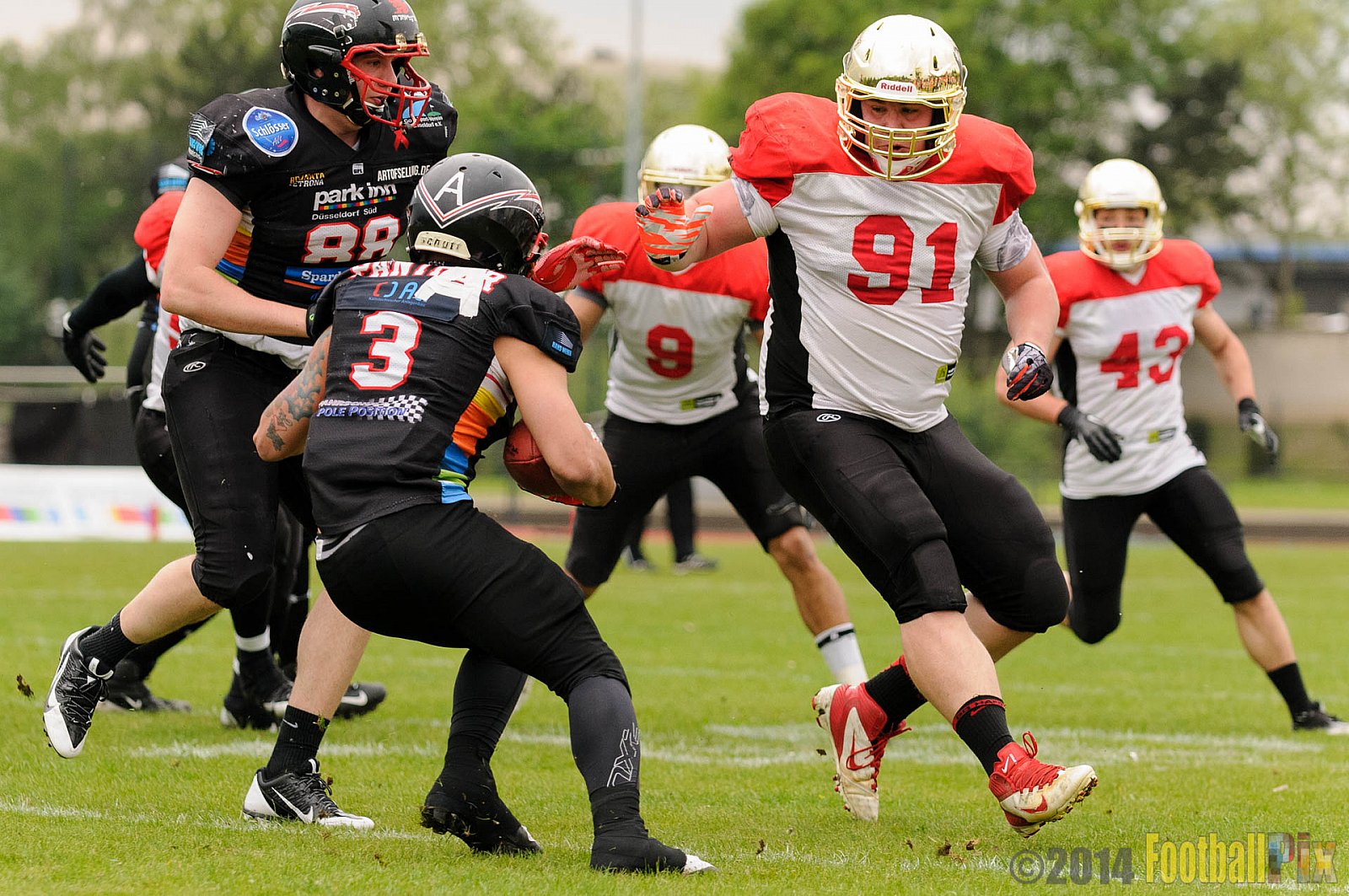 Düsseldorf Panther vs. Köln Falcons - 26.04.2014 GFL Nord: Düsseldorf Panther vs. Köln Falcons (25:27)