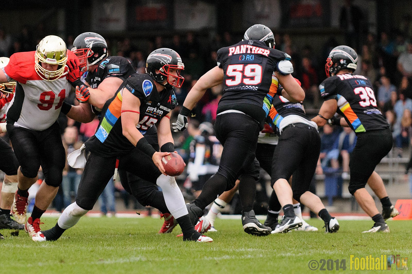 Düsseldorf Panther vs. Köln Falcons - 26.04.2014 GFL Nord: Düsseldorf Panther vs. Köln Falcons (25:27)
