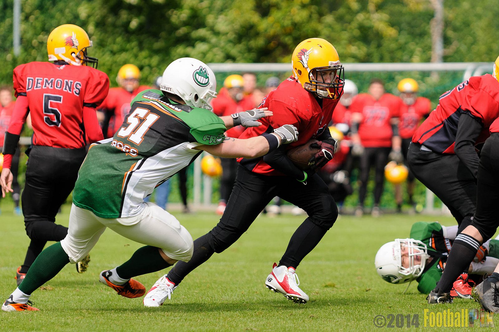  Neuss Frogs vs. Aachen/Düren Demons - 11.05.2014 Neuss Frogs vs. Aachen/Düren Demons (6:14) 