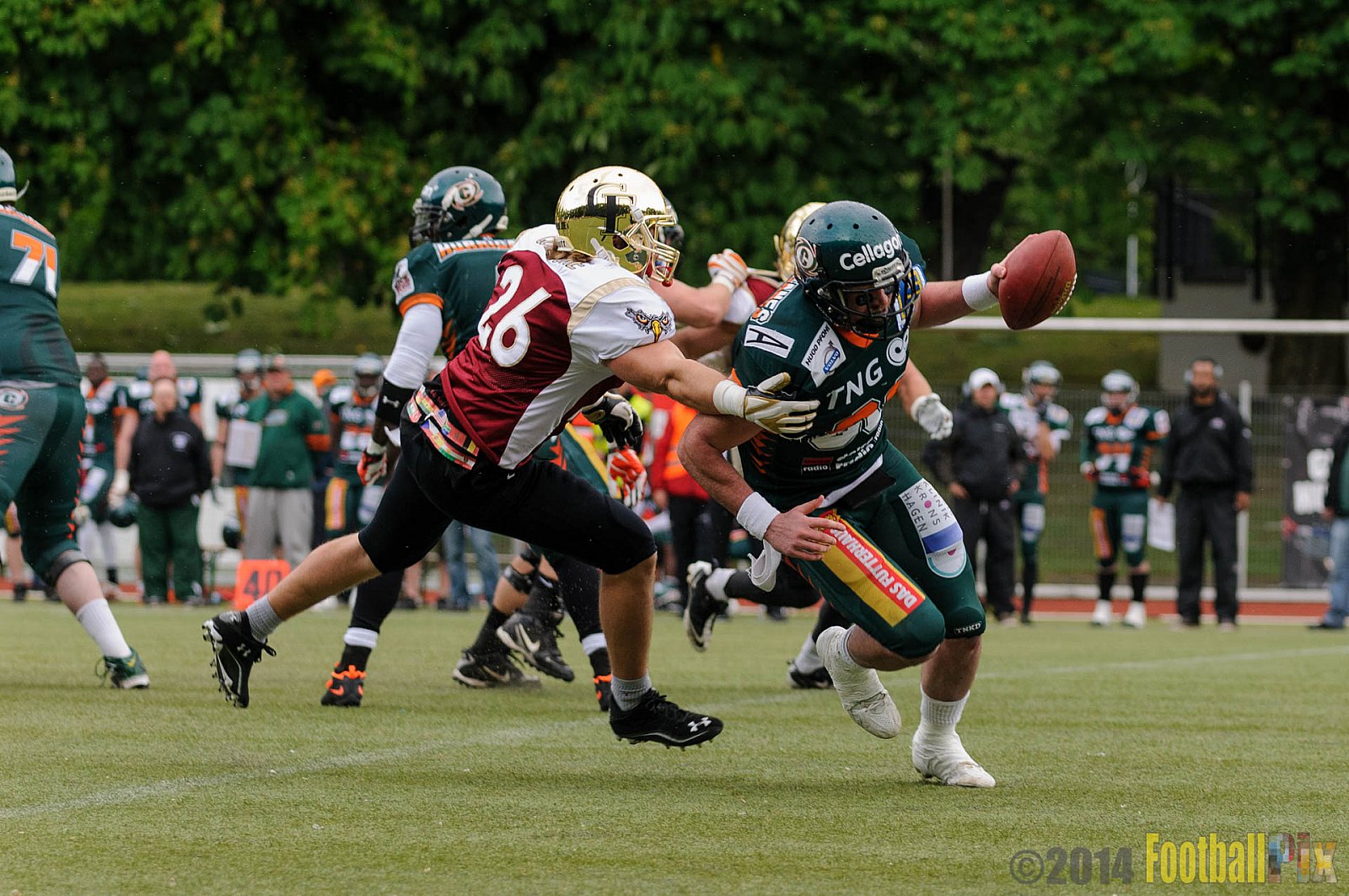 Cologne Falcons vs. Kiel Baltic Hurricanes - 11.05.2014 GFL Nord: Cologne Falcons vs. Kiel Baltic Hurricanes (28:11) 