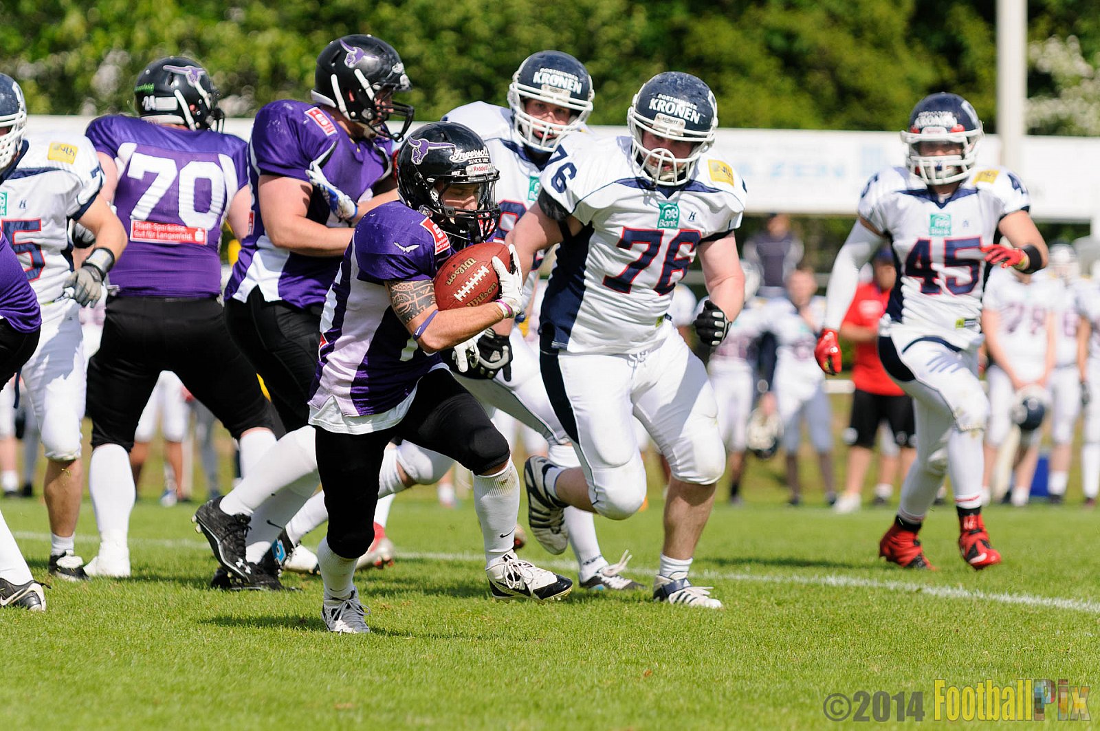 Langenfeld Longhorns vs. Dortmund Giants - 24.05.2014 Langenfeld Longhorns vs. Dortmund Giants (48:7) 