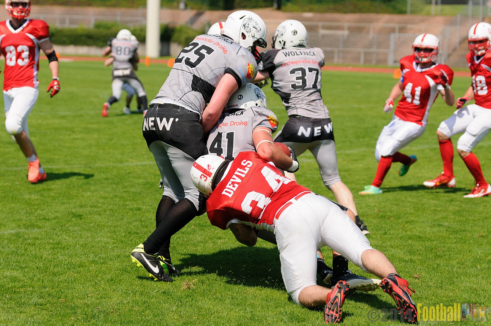 Mönchengladbach Wolfpack vs. Gelsenkirchen Devils  - 08.06.2014 Mönchengladbach Wolfpack vs. Gelsenkirchen Devils (14:28) 