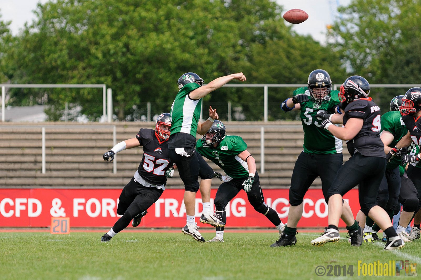 Düsseldorf Panther Prospects vs. Rheine Raptors - 15.06.2014 Düsseldorf Panther Prospects vs. Rheine Raptors (19:24) 
